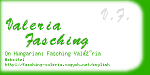 valeria fasching business card